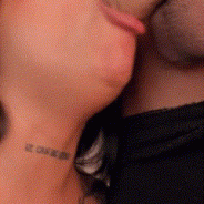 Tanned babe sucks huge cock