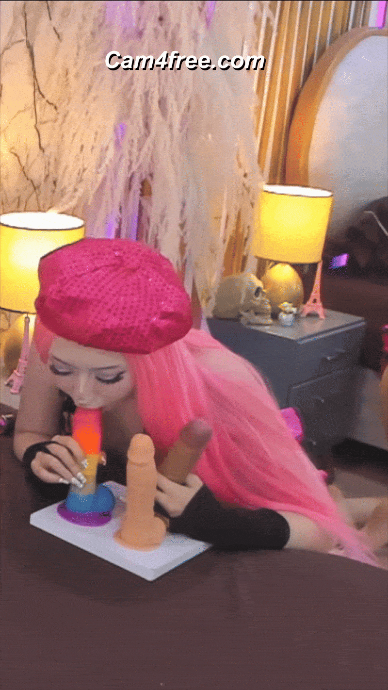 Your Cutie Sucking on My Dildo Just for You