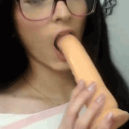 ParisBelleTS Loves Sucking Her Dildo Toy