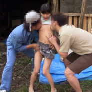 Tiny Japanese  taken on two guys outside