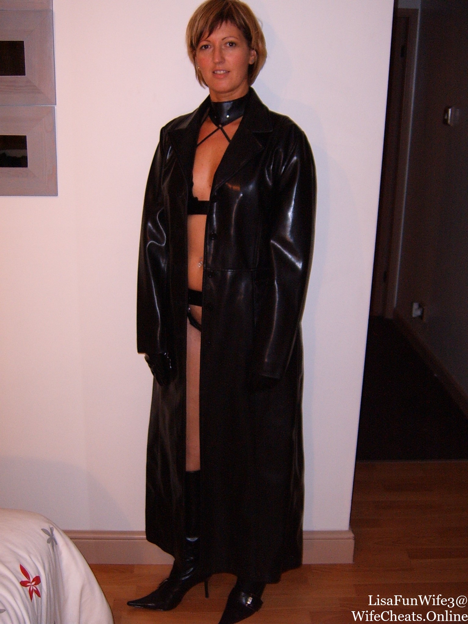 Wife In Leather Outfit